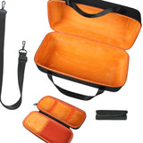 Maxbell Portable Speaker Case Lightweight Travel Case Organizer Speaker Carrying Bag Inner Orange