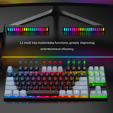 Maxbell Gaming Keyboard Ergonomic Colorful LED Backlit Office Keyboard for Laptop PC