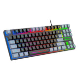 Maxbell Gaming Keyboard Ergonomic Colorful LED Backlit Office Keyboard for Laptop PC