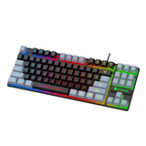 Maxbell Gaming Keyboard Ergonomic Colorful LED Backlit Office Keyboard for Laptop PC