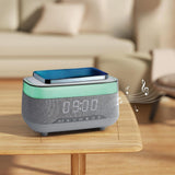 Maxbell Multifunctional BT Speaker Practical Cordless Charger for Home Office Indoor Gray