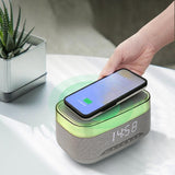 Maxbell Multifunctional BT Speaker Practical Cordless Charger for Home Office Indoor Gray