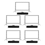 Maxbell Projector Screen with Iron Stand Trendy for Presentations Living Room Travel 84inch Regular 2m