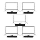 Maxbell Projector Screen with Iron Stand Trendy for Presentations Living Room Travel 84inch Regular 2m