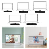 Maxbell Projector Screen with Iron Stand Trendy for Presentations Living Room Travel 84inch Regular 2m