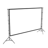 Maxbell Projector Screen with Iron Stand Trendy for Presentations Living Room Travel 84inch Regular 2m