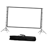 Maxbell Projector Screen with Iron Stand Trendy for Presentations Living Room Travel 84inch Regular 2m