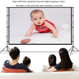 Maxbell Projector Screen with Iron Stand Trendy for Presentations Living Room Travel 84inch Regular 2m