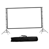 Maxbell Projector Screen with Iron Stand Trendy for Presentations Living Room Travel 100inch Regular 2m