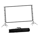 Maxbell Projector Screen with Iron Stand Trendy for Presentations Living Room Travel 100inch Regular 2m