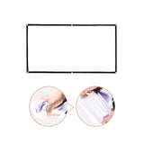 Maxbell Movie Projector Screen White Projector Curtain for Home Theater Office Party 1.34x0.75m