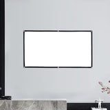 Maxbell Movie Projector Screen White Projector Curtain for Home Theater Office Party 1.34x0.75m
