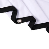 Maxbell Movie Projector Screen White Projector Curtain for Home Theater Office Party 1.34x0.75m