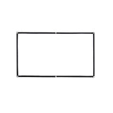 Maxbell Movie Projector Screen White Projector Curtain for Home Theater Office Party 1.59x0.9m