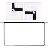 Maxbell Movie Projector Screen White Projector Curtain for Home Theater Office Party 1.86x1.05m