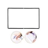 Maxbell Movie Projector Screen White Projector Curtain for Home Theater Office Party 1.86x1.05m