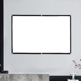 Maxbell Movie Projector Screen White Projector Curtain for Home Theater Office Party 1.86x1.05m