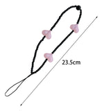 Maxbell Beaded Phone Strap Creative Acrylic Mobile Strap for Car Keys Phone Keychain