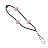 Maxbell Beaded Phone Strap Creative Acrylic Mobile Strap for Car Keys Phone Keychain