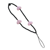 Maxbell Beaded Phone Strap Creative Acrylic Mobile Strap for Car Keys Phone Keychain