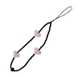 Maxbell Beaded Phone Strap Creative Acrylic Mobile Strap for Car Keys Phone Keychain