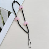 Maxbell Beaded Phone Strap Creative Acrylic Mobile Strap for Car Keys Phone Keychain