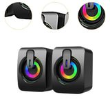 Maxbell 2x USB Mini Speaker 2.0 Channel Small Computer Speaker for PC Desktop Office