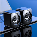 Maxbell 2x USB Mini Speaker 2.0 Channel Small Computer Speaker for PC Desktop Office