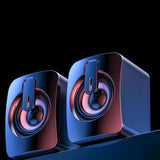 Maxbell 2x USB Mini Speaker 2.0 Channel Small Computer Speaker for PC Desktop Office