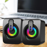Maxbell 2x USB Mini Speaker 2.0 Channel Small Computer Speaker for PC Desktop Office