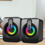 Maxbell 2x USB Mini Speaker 2.0 Channel Small Computer Speaker for PC Desktop Office
