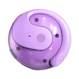 Maxbell Ear Hanging Headphone Earphone with Charging Case for Running Cycling Gaming Purple