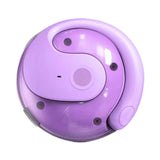 Maxbell Ear Hanging Headphone Earphone with Charging Case for Running Cycling Gaming Purple
