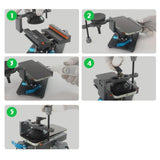 Maxbell Phone Screen Separator Fixture for Professional Back Cover Glass Repair Work 2 in 1 Fixing Clamp