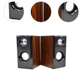 Maxbell 2x Wooden Speakers USB High Volume Desktop Speakers for Party Camping Office