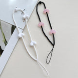 Maxbell Acrylic Beaded Phone Strap Anti Lost Lanyard Stylish for Kids Women Car Keys A