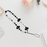 Maxbell Acrylic Beaded Phone Strap Anti Lost Lanyard Stylish for Kids Women Car Keys A