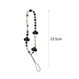 Maxbell Acrylic Beaded Phone Strap Anti Lost Lanyard Stylish for Kids Women Car Keys A