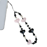 Maxbell Acrylic Beaded Phone Strap Anti Lost Lanyard Stylish for Kids Women Car Keys B