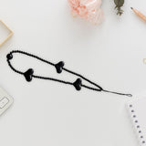 Maxbell Acrylic Beaded Phone Strap Anti Lost Lanyard Stylish for Kids Women Car Keys E