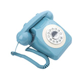 Maxbell Rotary Dial Landline Phone Dining Room Living Room Corded Landline Telephone Light Blue