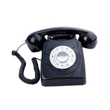 Maxbell Rotary Dial Landline Phone Dining Room Living Room Corded Landline Telephone Black