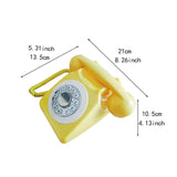Maxbell Rotary Dial Landline Phone Dining Room Living Room Corded Landline Telephone Yellow