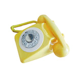 Maxbell Rotary Dial Landline Phone Dining Room Living Room Corded Landline Telephone Yellow