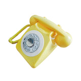 Maxbell Rotary Dial Landline Phone Dining Room Living Room Corded Landline Telephone Yellow