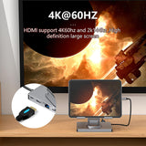 Maxbell Docking Station Aluminium Alloy Holder for Phone Electronic Equipment Office 8 in 1 Rotate