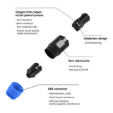 Maxbell 4Pin Speaker Adapter Easy to Install NL4FC for Power Amplifier Console Mixer Blue