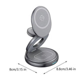 Maxbell Portable Wireless Charger Stand Tabletop Mount Lightweight Sturdy Adjustable Grey