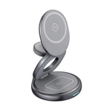 Maxbell Portable Wireless Charger Stand Tabletop Mount Lightweight Sturdy Adjustable Grey