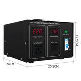 Maxbell Voltage Transformer Converter CN Adapter Accurate Heavy Duty Power Converter 20.5x24x12.5cm 1000VA